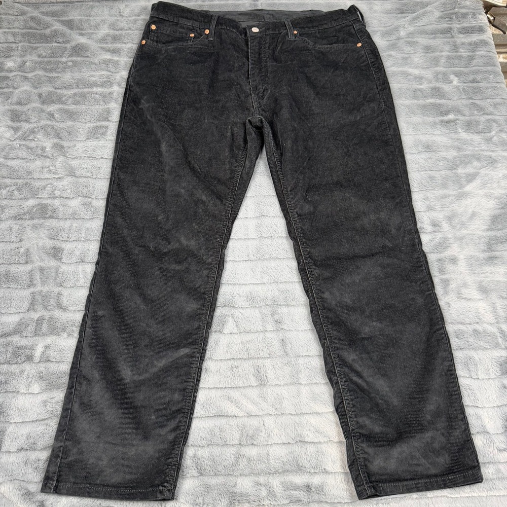 Levis 541 Athletic Taper Corduroy Pants Mens 38x30 Black Stretch 18181-1066